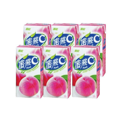 JUGO DE DURAZNO CON VITAMINA C 300ML PACK 6UND1