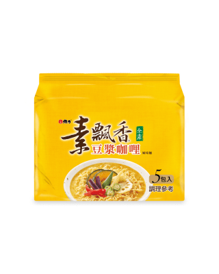 FIDEOS INST. SABOR CURRY CON LECHE DE SOYA 80GR PACK 5UND1
