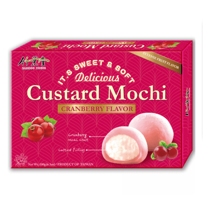 MOCHI CUSTARD DE ARANDANO ROJO 180GR1