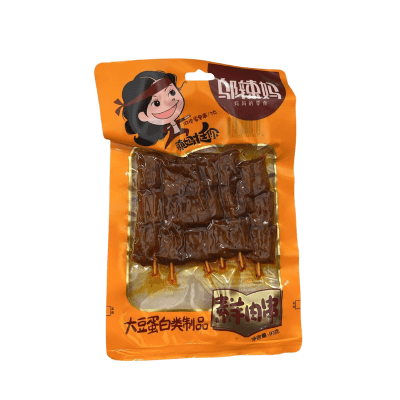 ANTICUCHOS DE CARNE DE SOYA PICANTE ESTILO CORDERO 90GR1