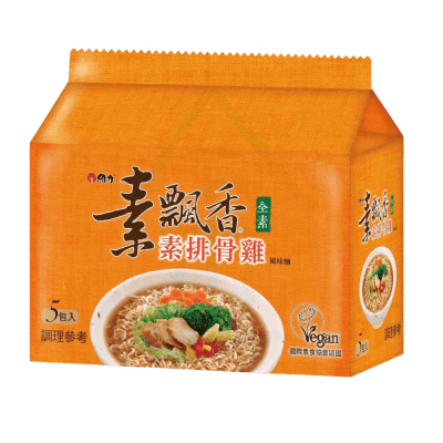 FIDEOS INST. SABOR COSTILLA DE SOYA 90GR PACK 5UND1