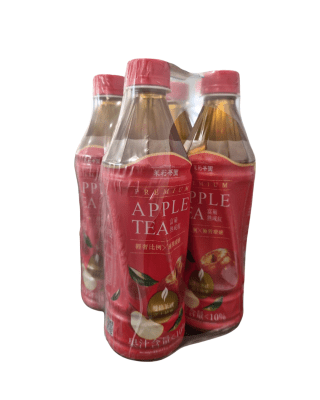 TE ROJO SABOR MANZANA FUJI PREMIUM 500ML PACK 4UND1