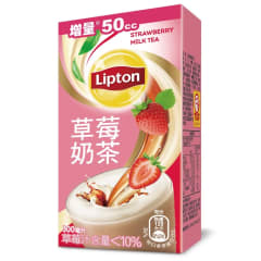 TE NEGRO CON LECHE Y FRUTILLA 300ML
