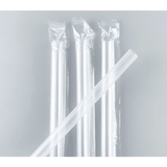 BOMBILLAS PLASTICAS PARA BUBBLE TEA 100UNDS TRANSPARENTES