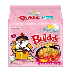 RAMEN INST POLLO PICANTE CON CARBONARA 130GR PACK 5UND (INTER)