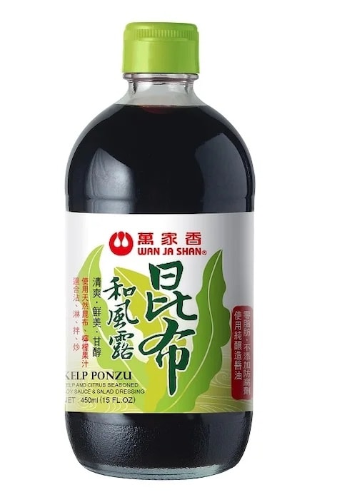 SALSA DE SOYA PONZU CON ALGAS PARA ADEREZO 450ML 0