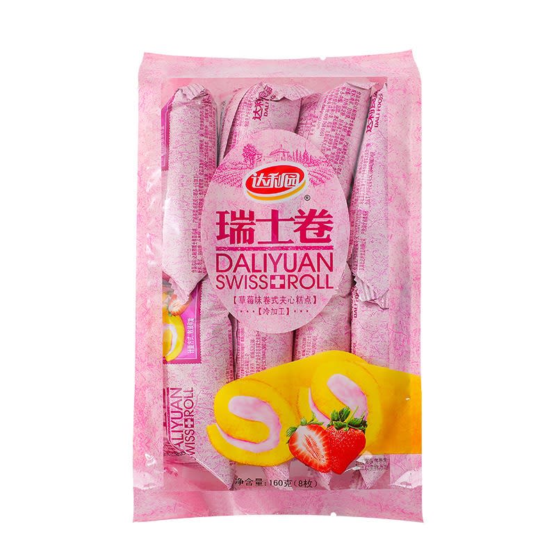 ROLLO SUIZO SABOR FRUTILLA 160GR 0