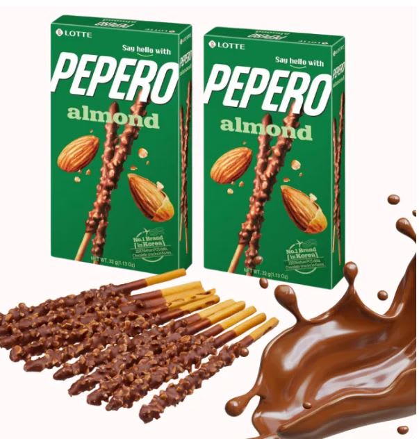 PEPERO SABOR CHOCOLATE CON ALMENDRAS 32GR2