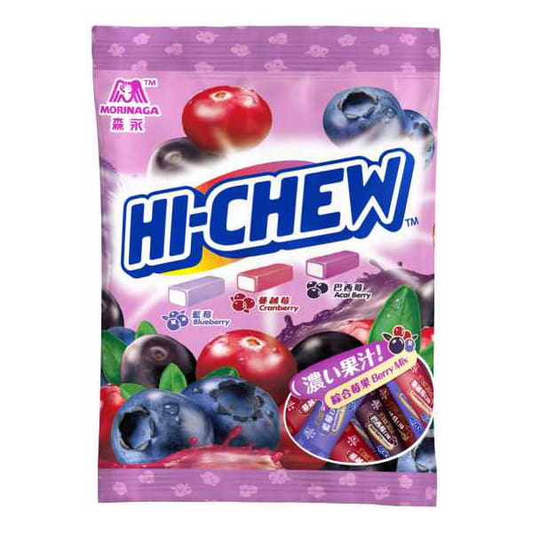 CARAMELOS MASTICABLES DE BERRIES MIXTAS 110GR 0