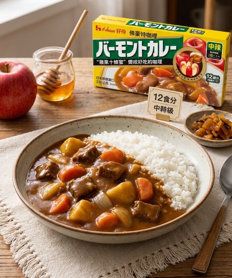 PASTA DE CURRY CON MANZANA Y MIEL MEDIO PICANTE2