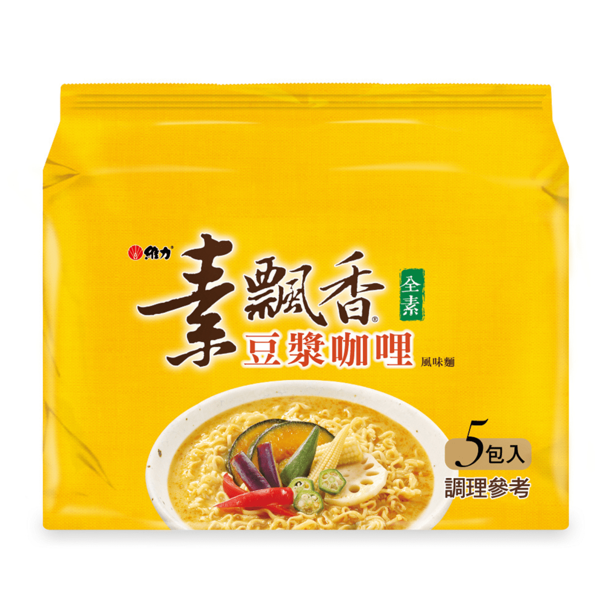 FIDEOS INST. SABOR CURRY CON LECHE DE SOYA 80GR PACK 5UND 1
