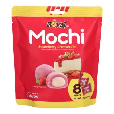 MOCHI VEGANO RELLENO DE TARTA DE QUESO CON FRUTILLA (SIN GLUTEN) 120GR 0