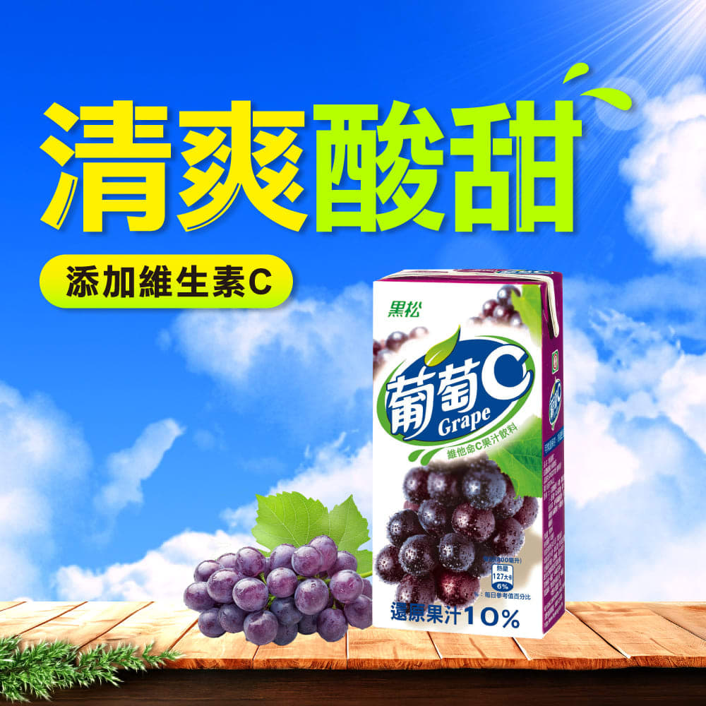 JUGO DE UVA CON VITAMINA C 300ML PACK 6UND2