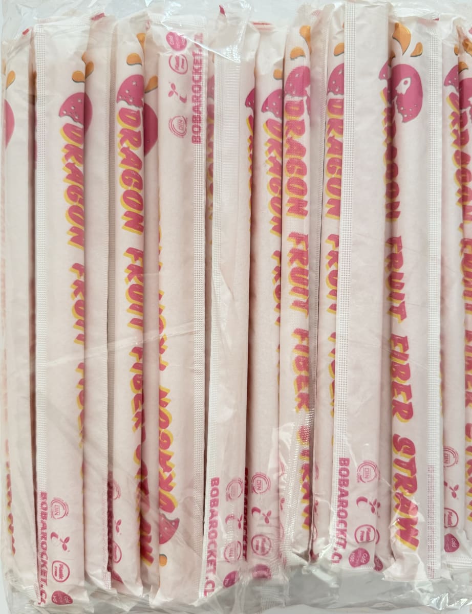 BOMBILLAS DE FIBRA DE FRUTA DE DRAGON 100UND-12MM*230MM 0
