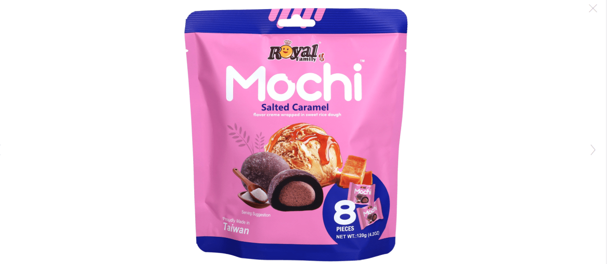 MOCHI VEGANO RELLENO DE CARAMELO Y SAL (SIN GLUTEN) 120GR 0