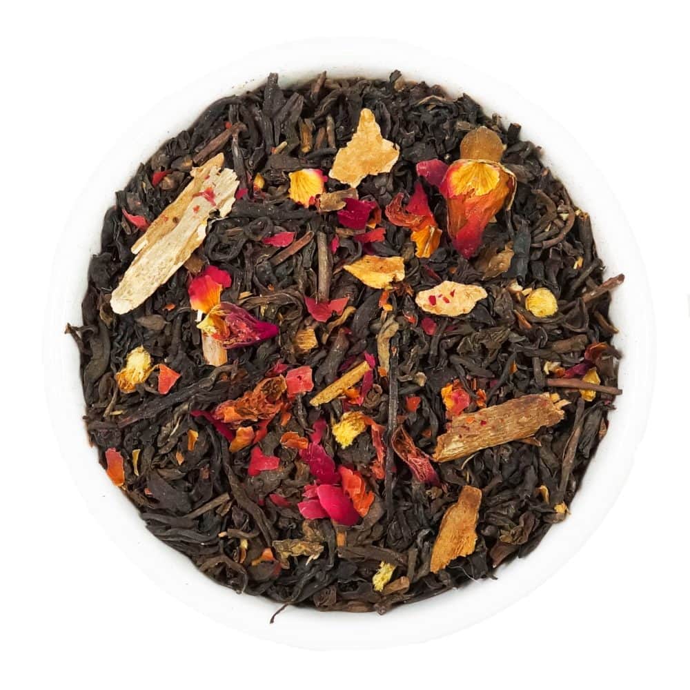 TE ROJO CON ROSAS 80GR4