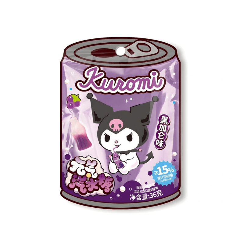GOMITAS SABOR A GASEOSA DE UVA 36GR UVA 36GR (KUROMI)