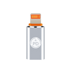 OTG Motomo Adaptador OTG Tipo C a Lightning Plata