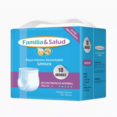 Pañales de adulto Familia & Salud talla L 10 unidades