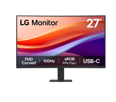 MONITOR LG 27 U4 ( 27U421A-B ) FHD CURVO1