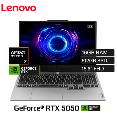LAPTOP LENOVO LOQ 15AHP10 RYZEN 7 250 16GB DDR5 512GB SSD NVIDIA RTX 5060 8GB 15.6