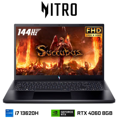 ACER NITRO V 15 I7 13620H 16RAM DDR5 512SSD RTX4060 8GB 15.6FHD1