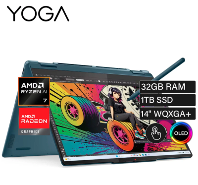 LENOVO YOGA 7 2 IN 1 14AKP10 RYZEN AI 7 350 32GB RAM DDR5 1TB SSD 14
