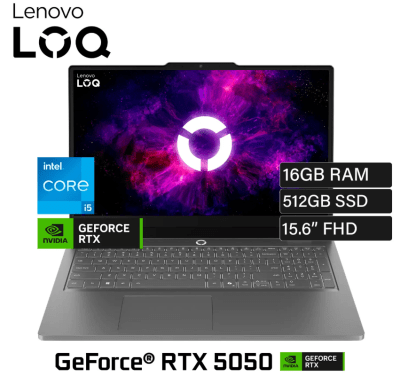 LENOVO LOQ ESSENTIAL 15IRX11 CORE I5 13450HX 512GB SSD 16GB DDR5 RTX 5050 8GB  15.6FHD (83SC0055LM)