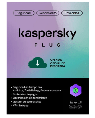 KASPERSKY PLUS / 1 DISPOSITIVO / 1 AÑO