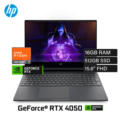 HP VICTUS 15-FB3022LA RYZEN 7 7445HS 16GB DDR5 512GB SSD RTX 4050 6GB 15.6