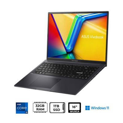 ASUS VIVOBOOK K3605VV-BH92 CORE I9-13900H SSD 1TB 32RAM DDR4, PANTALLA 16.0 WUXGA RTX 4060 8GB