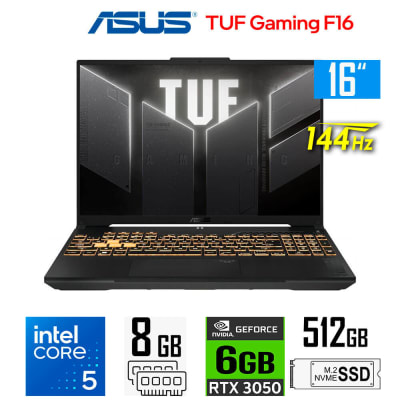 ASUS TUF F16 FX607VJ-RL09 CORE 5 210H SSD 512GB RAM 16GB DDR4 PANTALLA 16.0 WUXGA 144HZ RTX 3050 6GB1