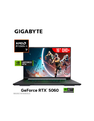 GIGABYTE AERO X16 RYZEN AI 7-350 16GB 1TB SSD GEFORCE RTX 5060 8GB 16 QHD+ 165HZ WINDOWS 11