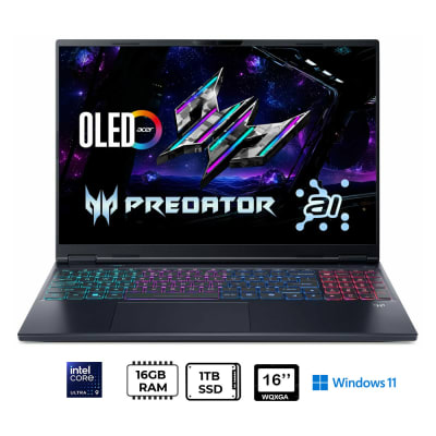 ACER PREDATOR HELIOS NEO 16S AI  ULTRA 9 275HX 1TB SSD 16GB DDR5 NVIDIA GEFORCE RTX 5060 WQXGA 240HZ