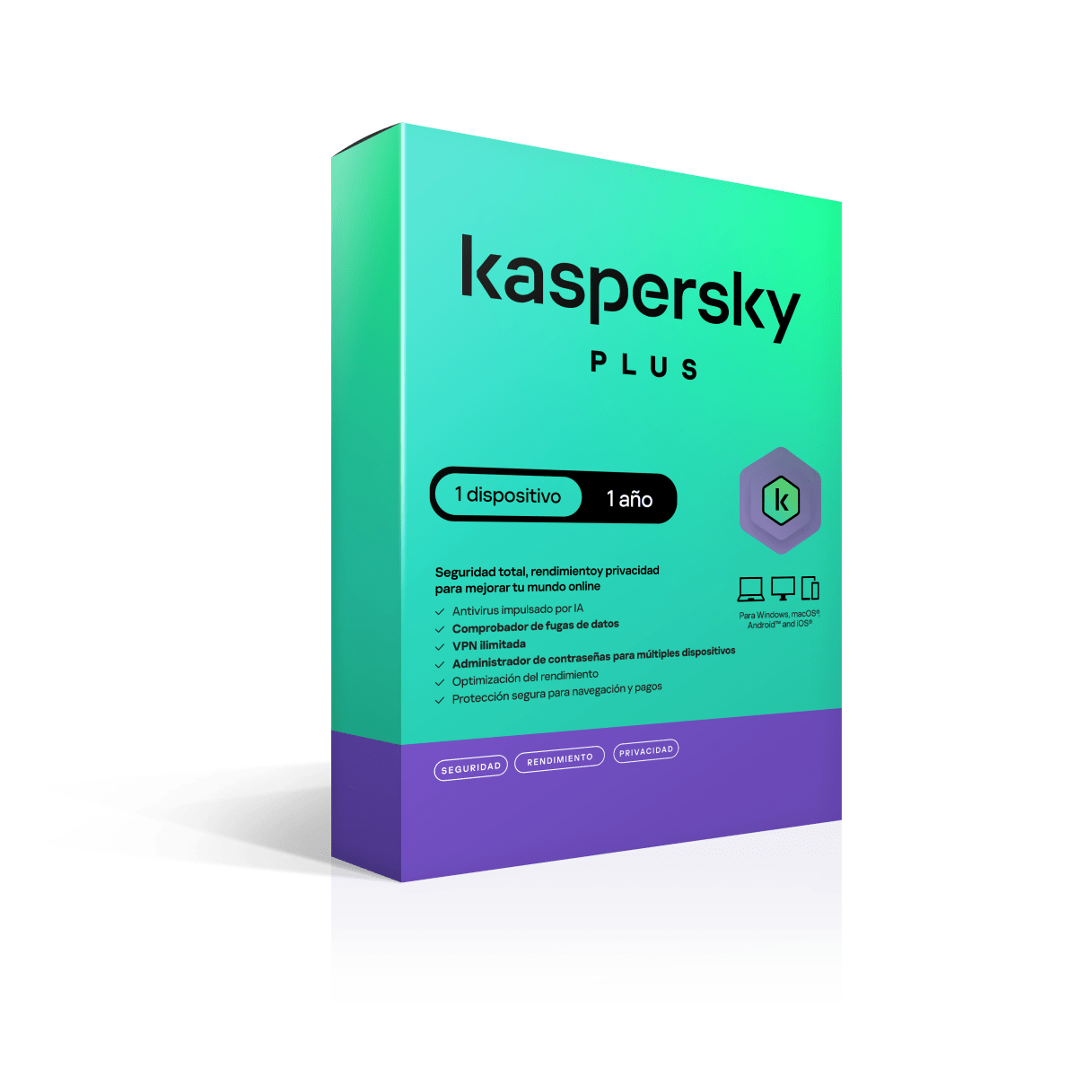 KASPERSKY PLUS / 1 DISPOSITIVO / 1 AÑO 0