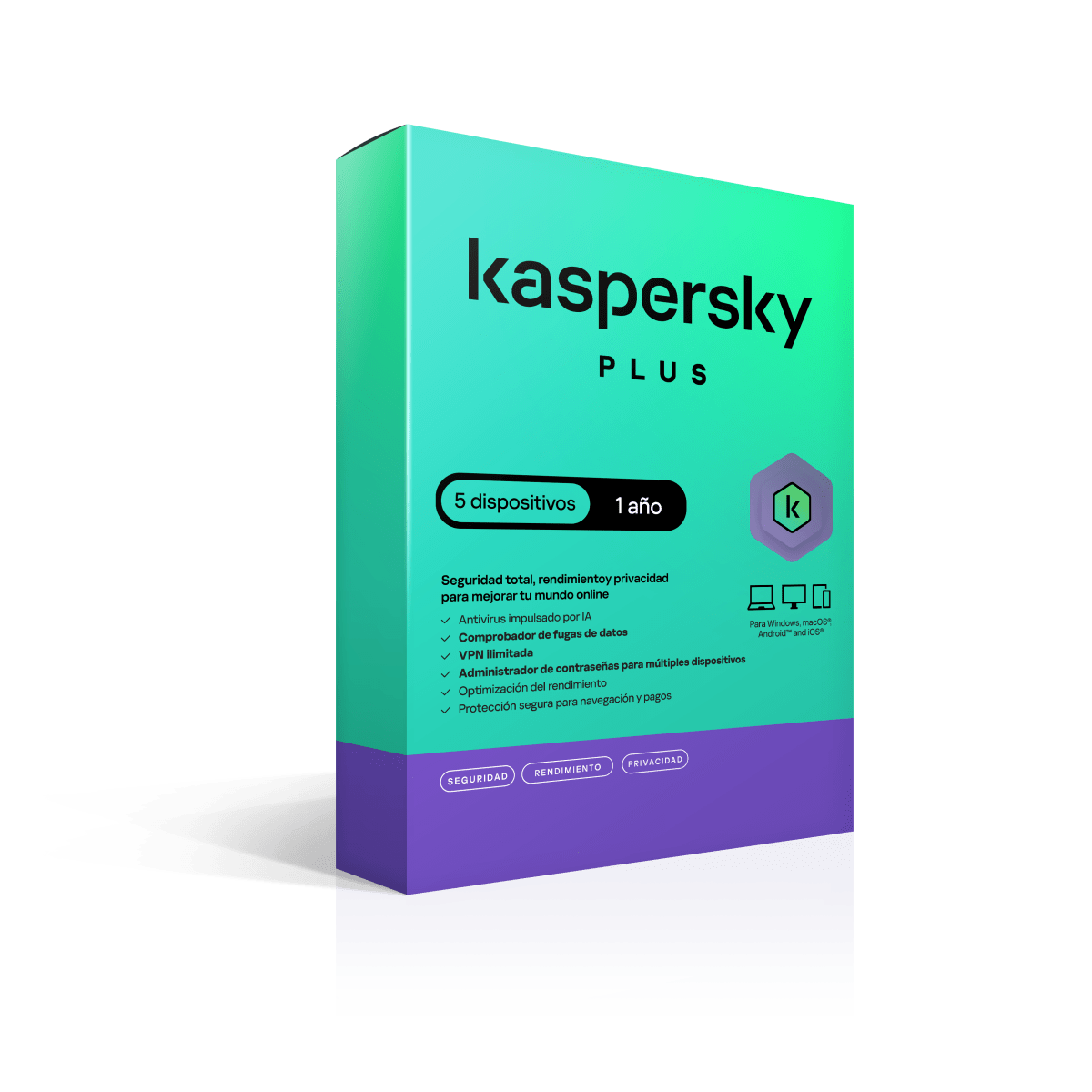 KASPERSKY PLUS / 5 DISPOSITIVOS / 1 AÑO 0