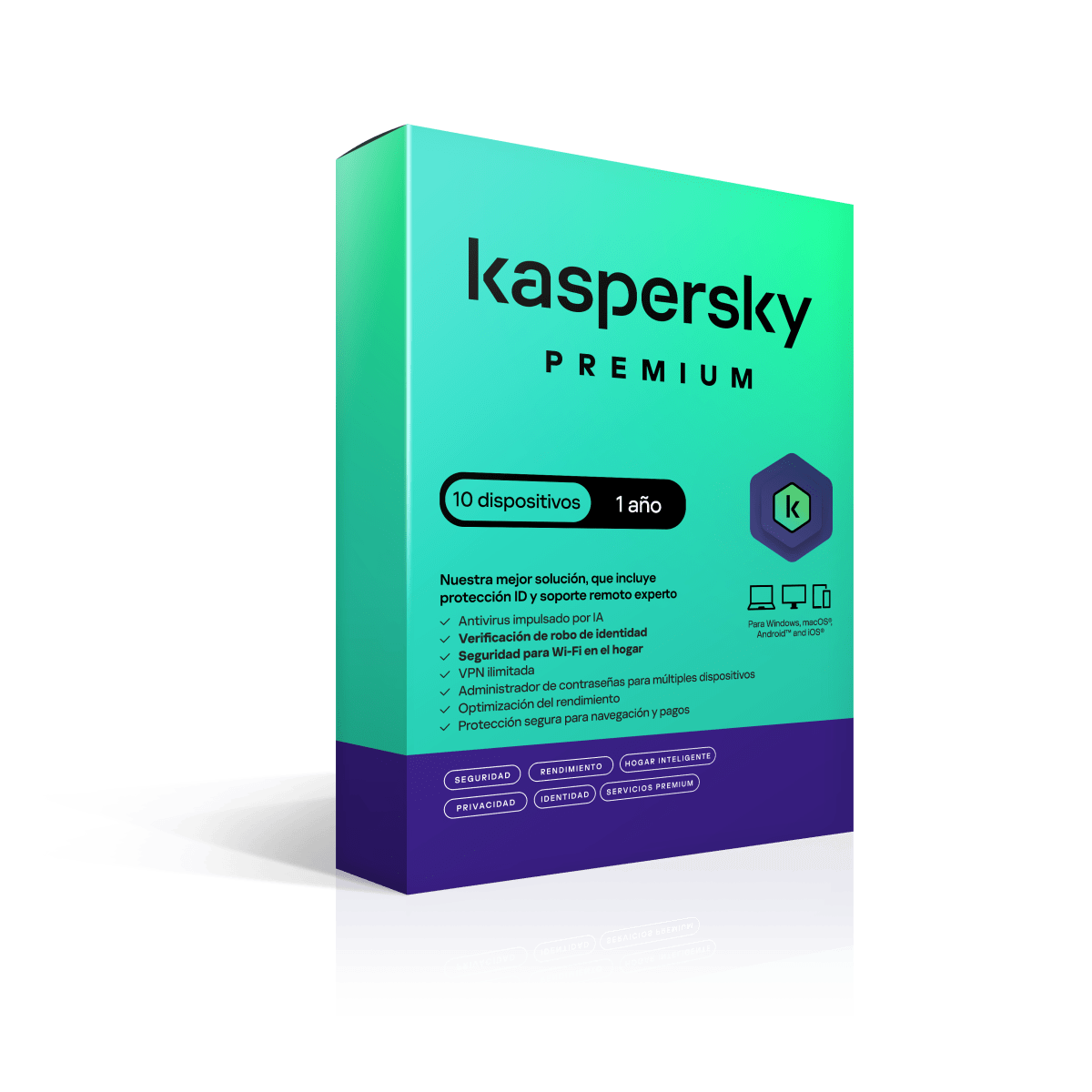 KASPERSKY PREMIUM / 10 DISPOSITIVOS / 1 AÑO 0