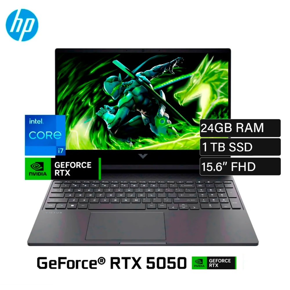 HP VICTUS 15-FA2029LA CORE  I7 13620H 24GB DDR5 1TB SSD RTX 5050 8GB 15.6