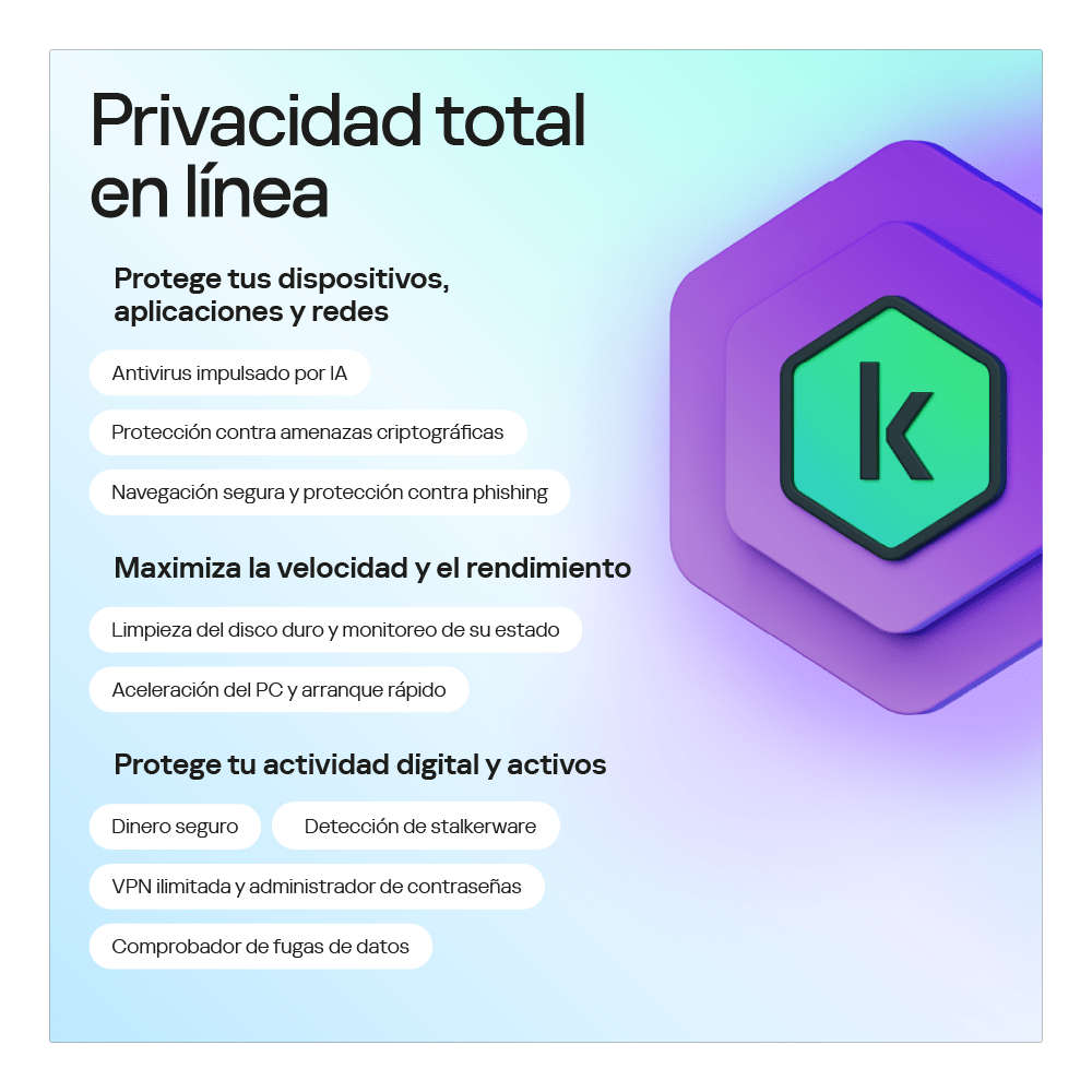 KASPERSKY PLUS / 5 DISPOSITIVOS / 1 AÑO6
