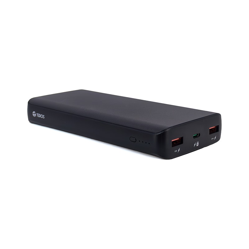 TEROS Powerbank TE-7057N, 20000MAh USB-A USB-C negro3
