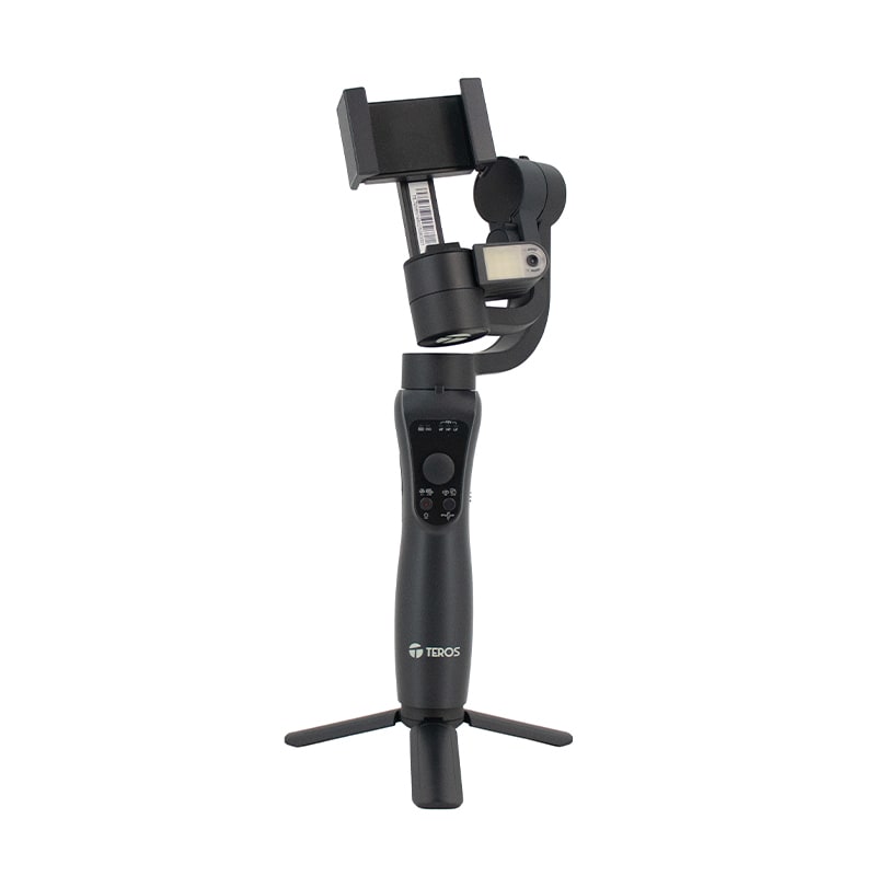 TEROS TE-7056N Estabilizador Gimbal de 3 ejes 360º con rastreador IA, para telefonos 0