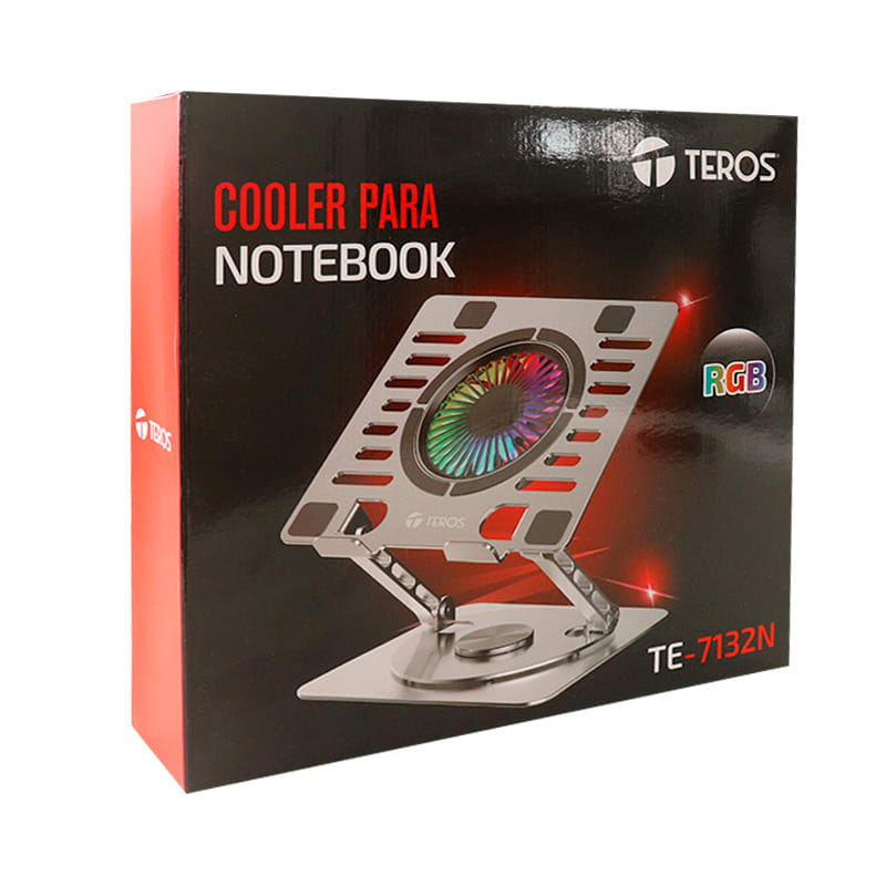 TEROS TE-7132N RGB COOLER PARA LAPTOP 4