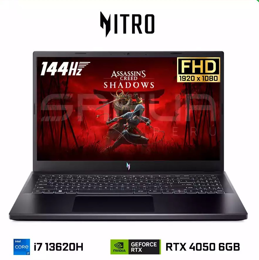 ACER NITRO V 15 I7-13620H 16RAM DDR5 1TB SSD RTX 3050 6GB 15.6
