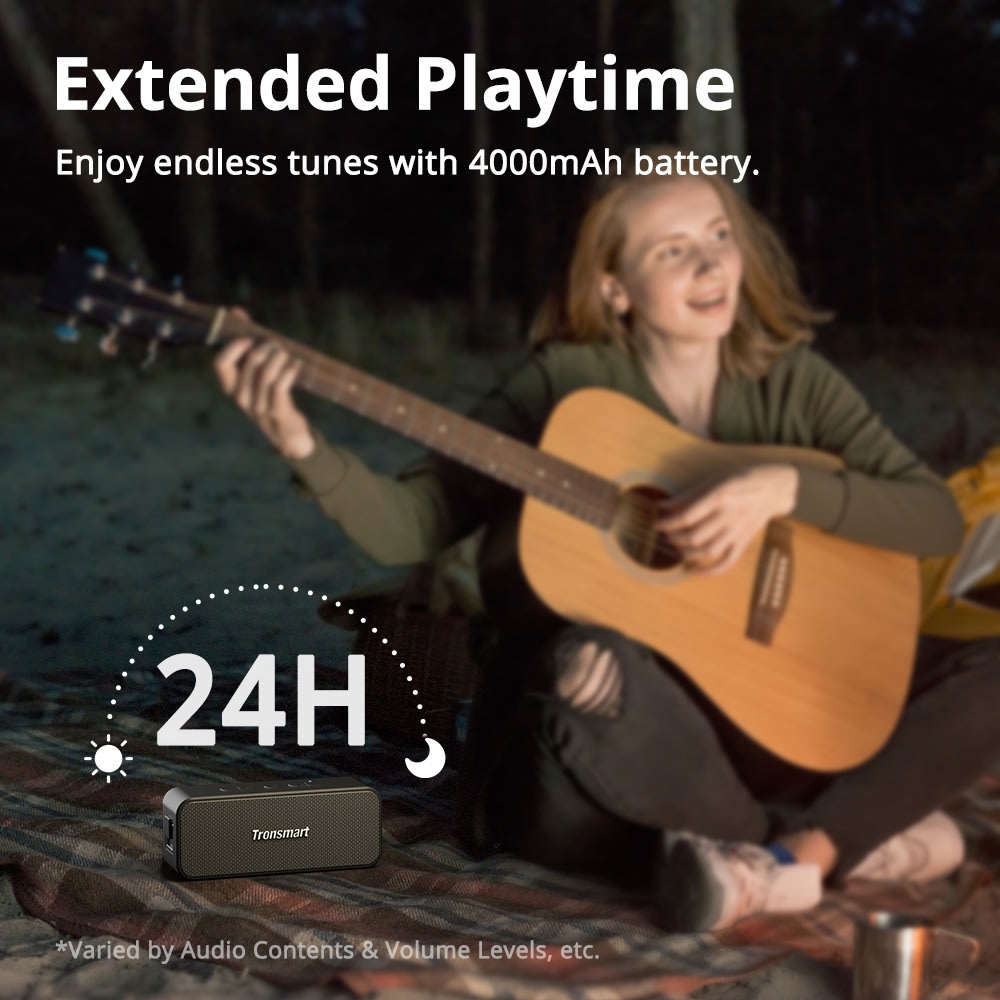 Tronsmart Parlante T2 Plus 20W Bluetooth IPX7 Waterproof — Negro8