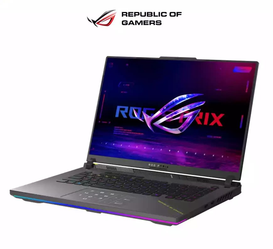 ROG G16 RYZEN 9 8940HX 16GB RAM DDR5 1TB SSD RTX 5070TI 12GB 16