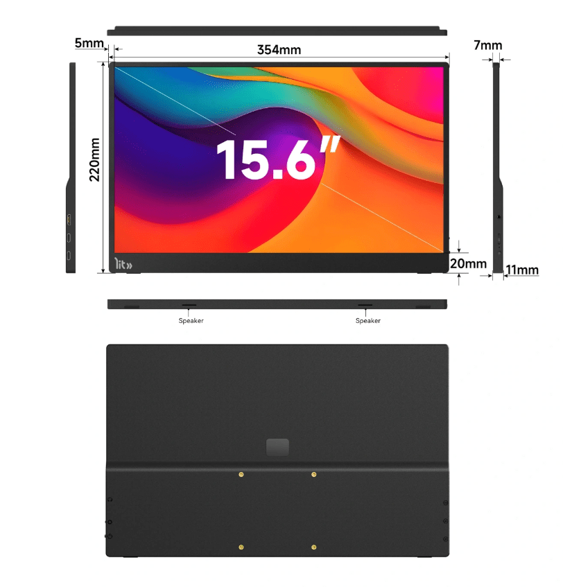MONITOR PORTÁTIL LIT 15.6