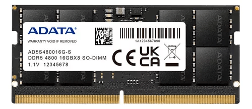 ADATA MEMORIA RAM 16GB DDR5 4800MHZ2