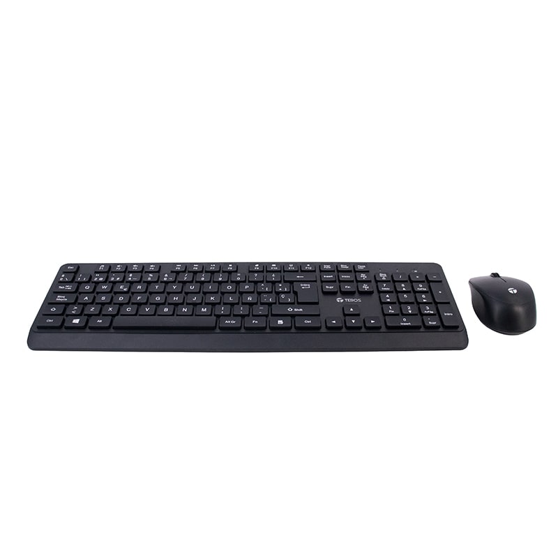 TEROS Kit inalámbrico teclado + mouse TE-5011CS, 2.4GHz, 1000DPI, español, negro2
