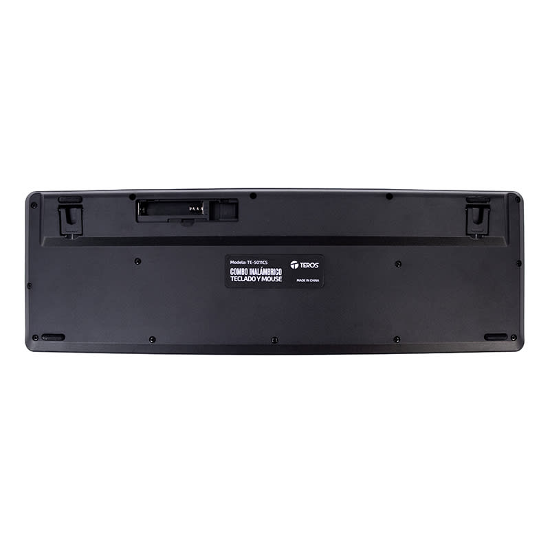TEROS Kit inalámbrico teclado + mouse TE-5011CS, 2.4GHz, 1000DPI, español, negro4