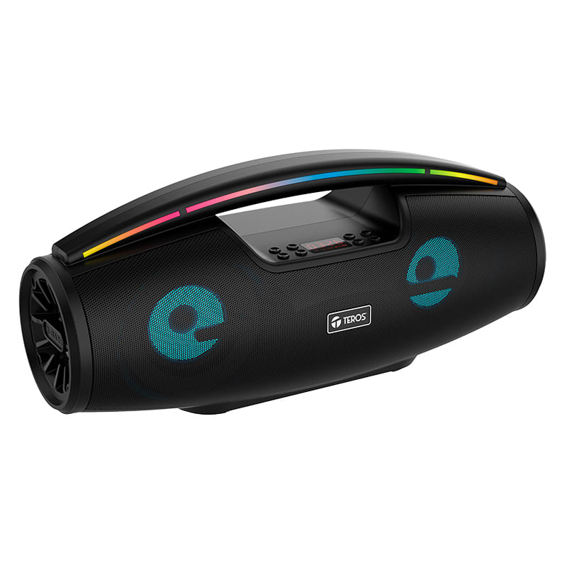 TEROS  Parlante TE-6042N, bluetooth, 20 W (2 x 10 W), 3000 mAh, negro2